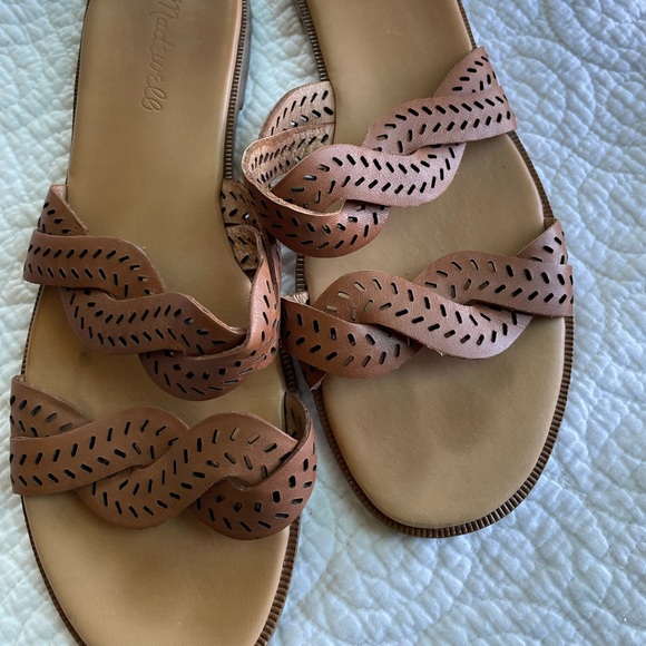 Madewell Brown Scalloped Sandals - Picture 4 of 7